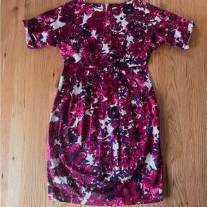 ASOS Maternity Floral Midi Dress - Pink and Purple